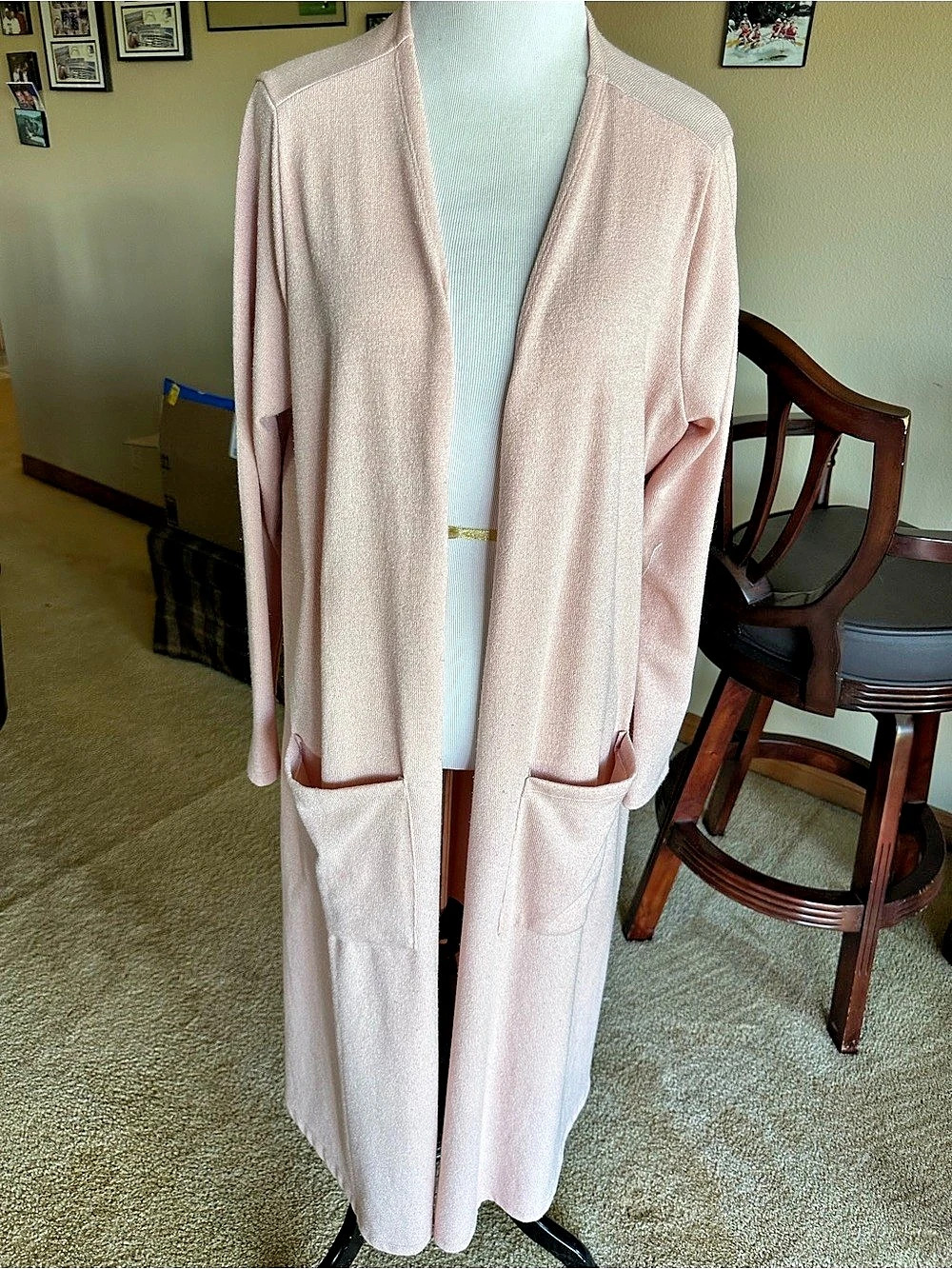 Lularoe Sarah Cardigan Open Front Pink Medium